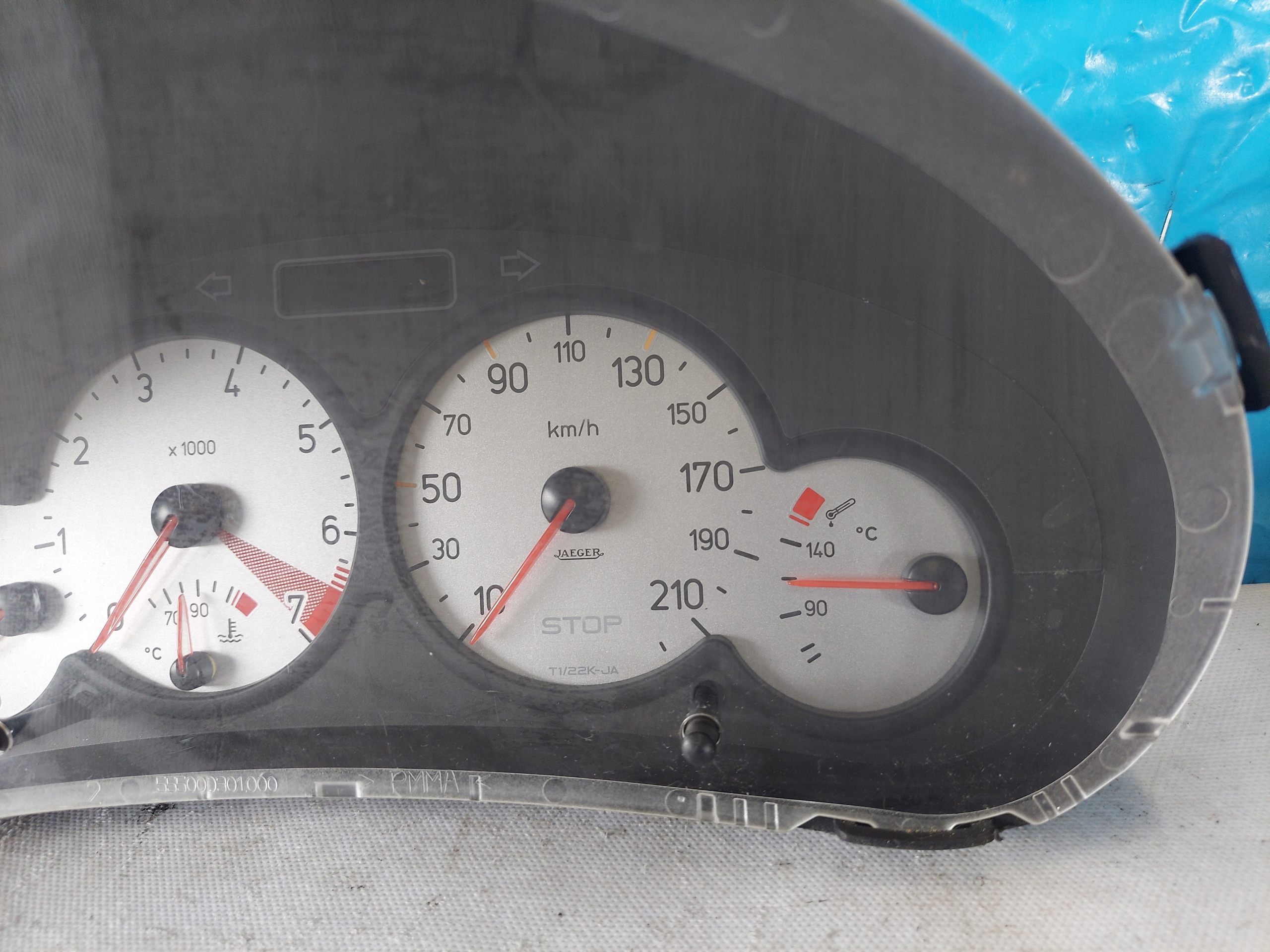 dials clock PEUGEOT 206 CC 1.6 B 9648837180