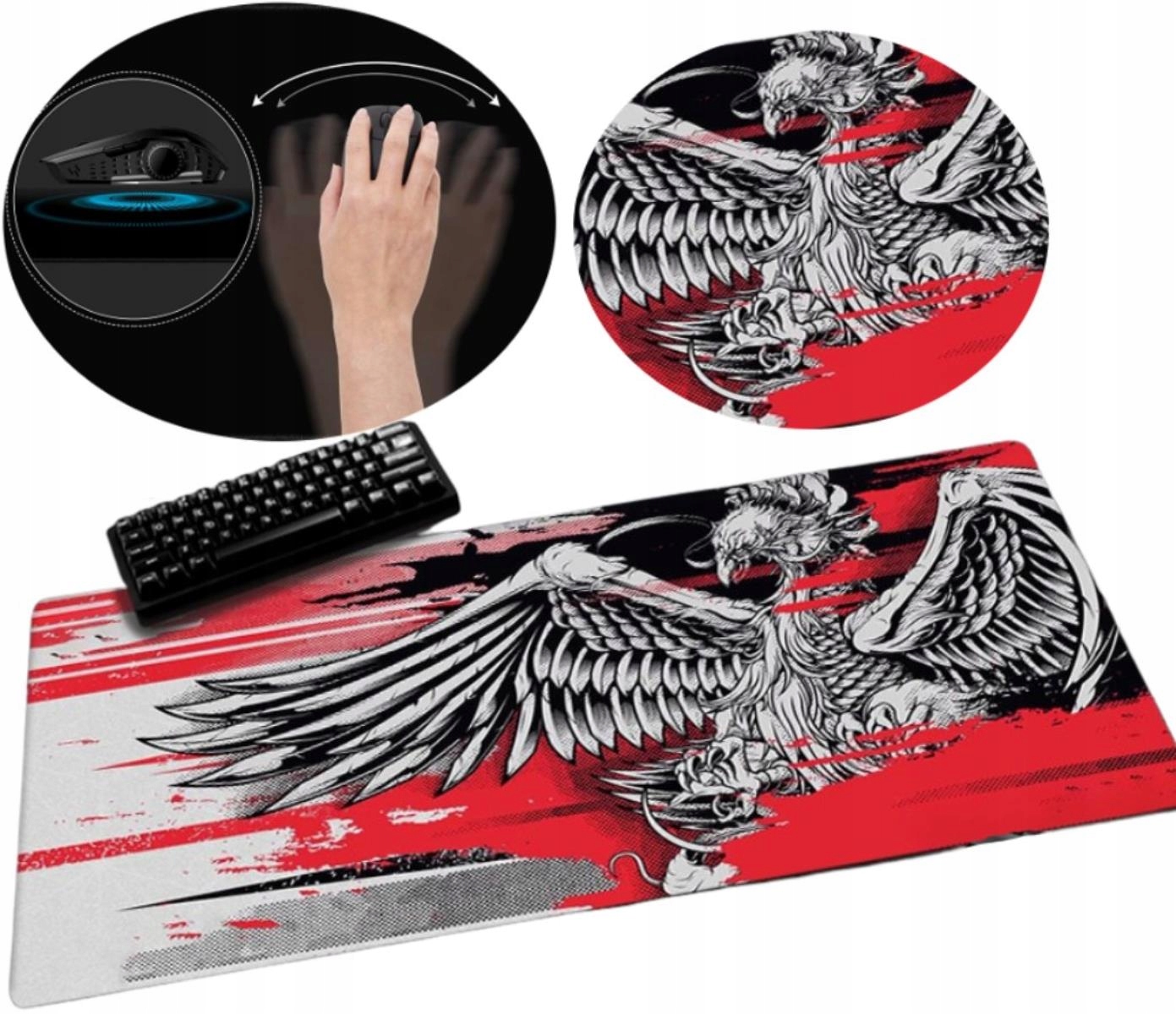 

Podkładka Duża pod mysz Ptak XXL mata gamingowa