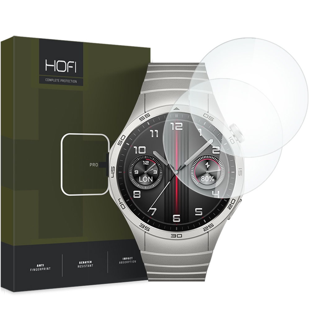 HOFI - OCHRONNE SZKŁO HARTOWANE 9H DO HUAWEI WATCH GT 4 46MM - CLEAR