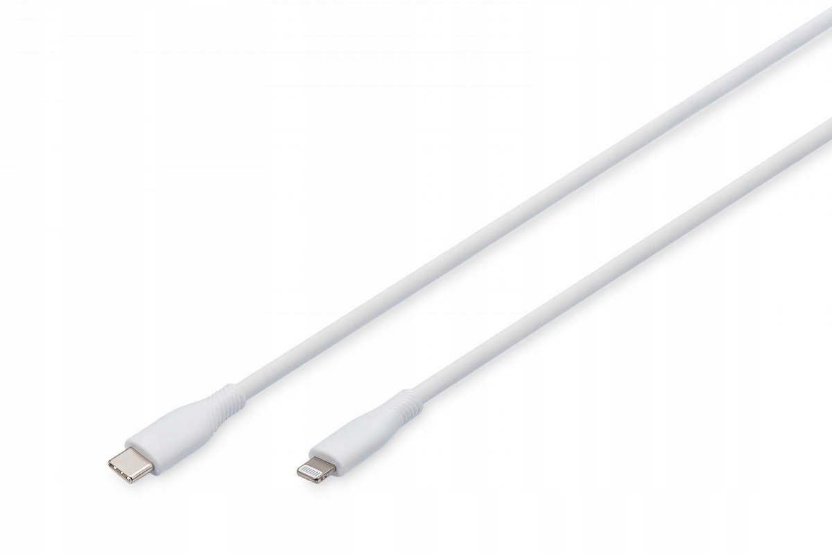 Kabel zasilający silikonowy Usb-c Lightning, Usb 2.0 60W, certyfikat Mfi,