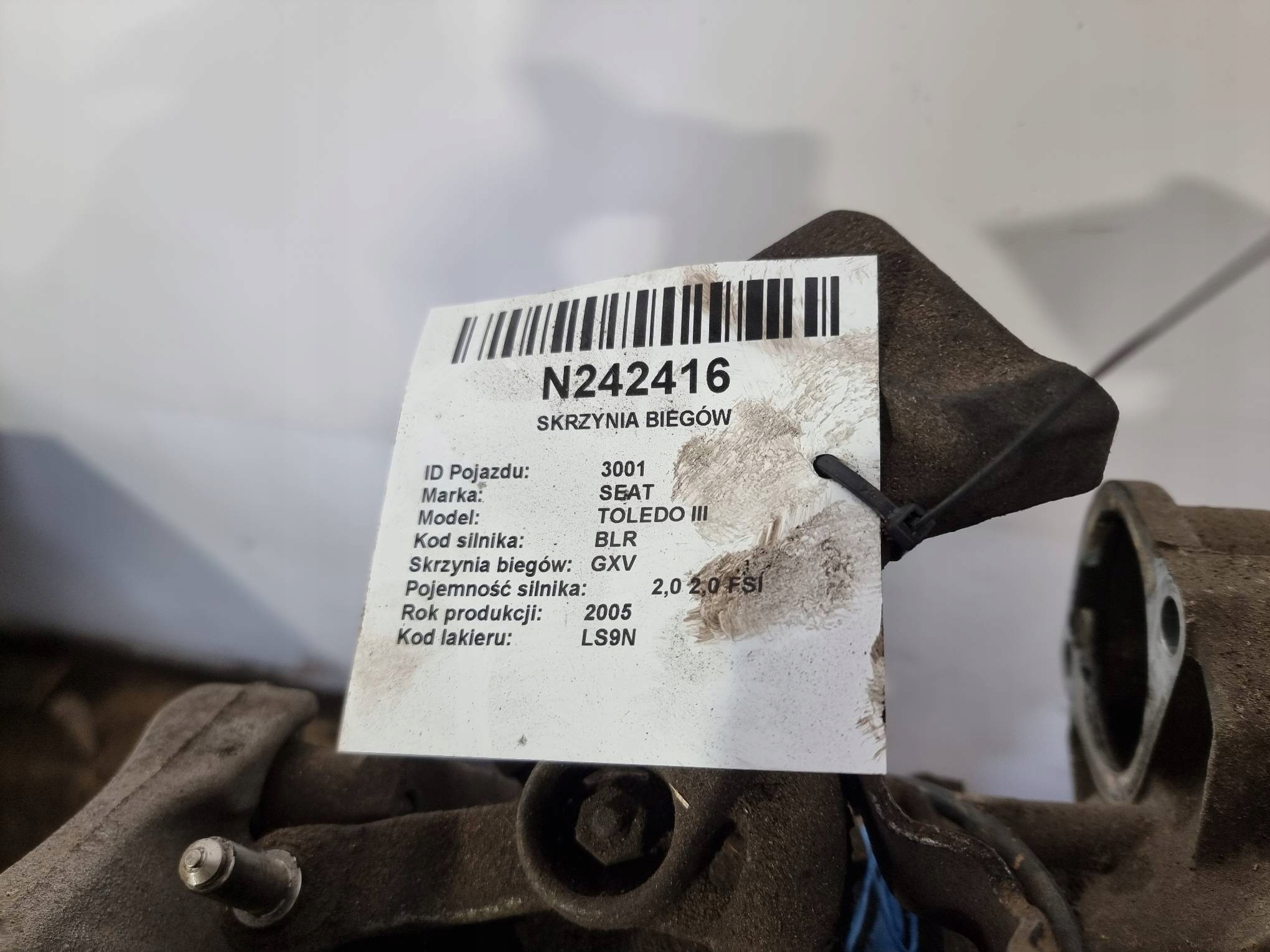 gearbox, GXV SEAT TOLEDO III