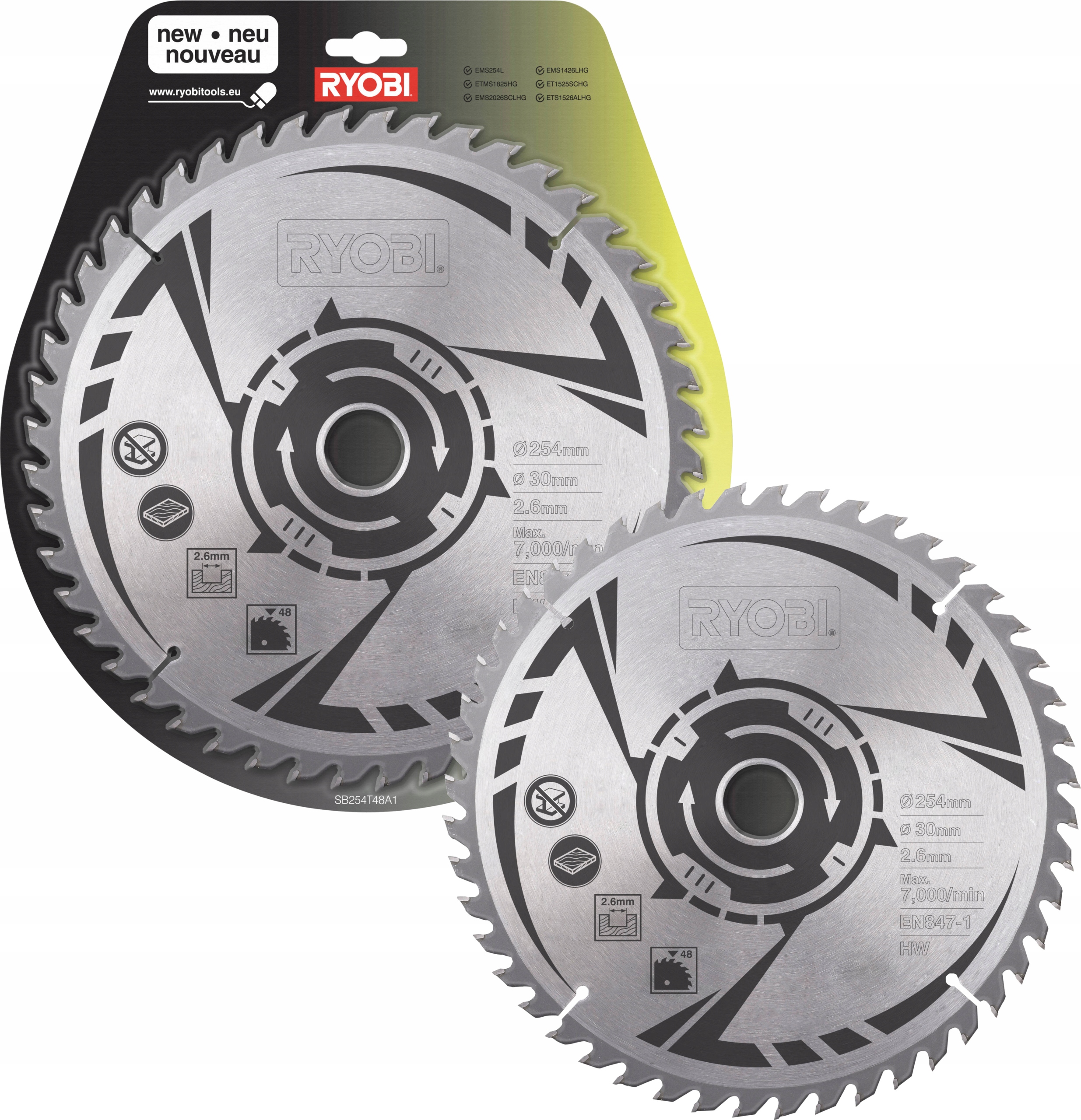

Ryobi SB254T48A1 Piła Tarcza Do Pilarki 254mm