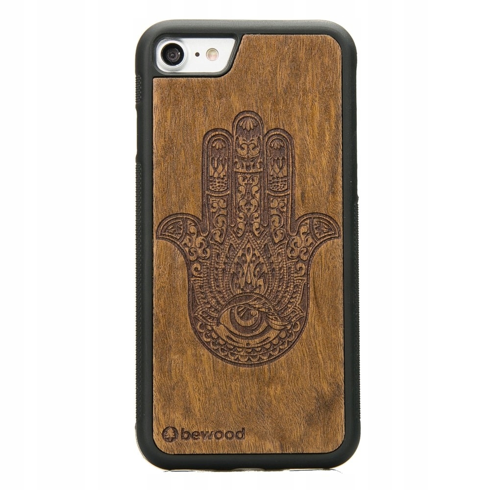 Pouzdro Bewood pro iPhone 7/8/SE 2020/2022 Hamsa Imbuia