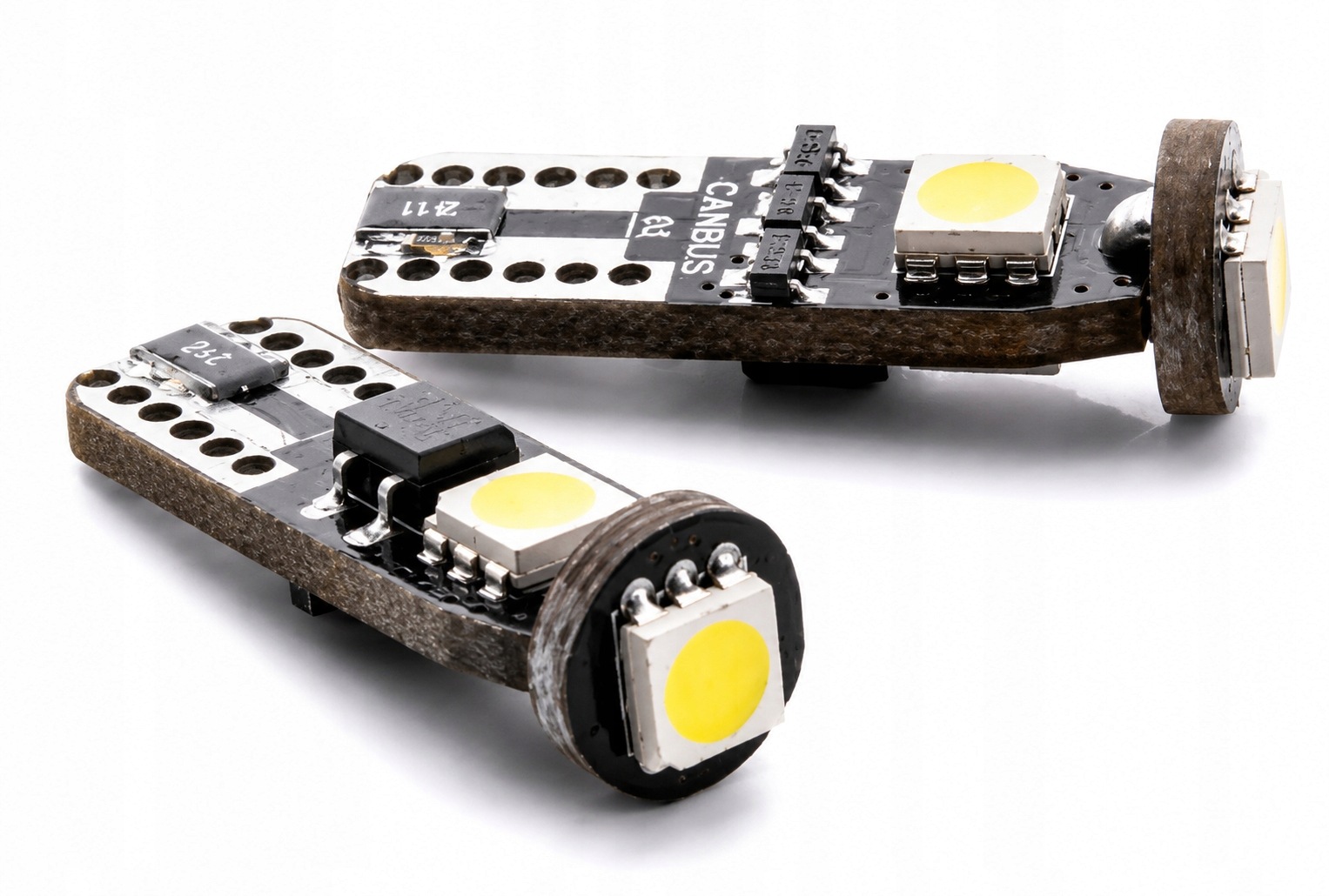 2x Żarówka Led W5W T10 3SMD 5050 6000K Canbus biała Einparts