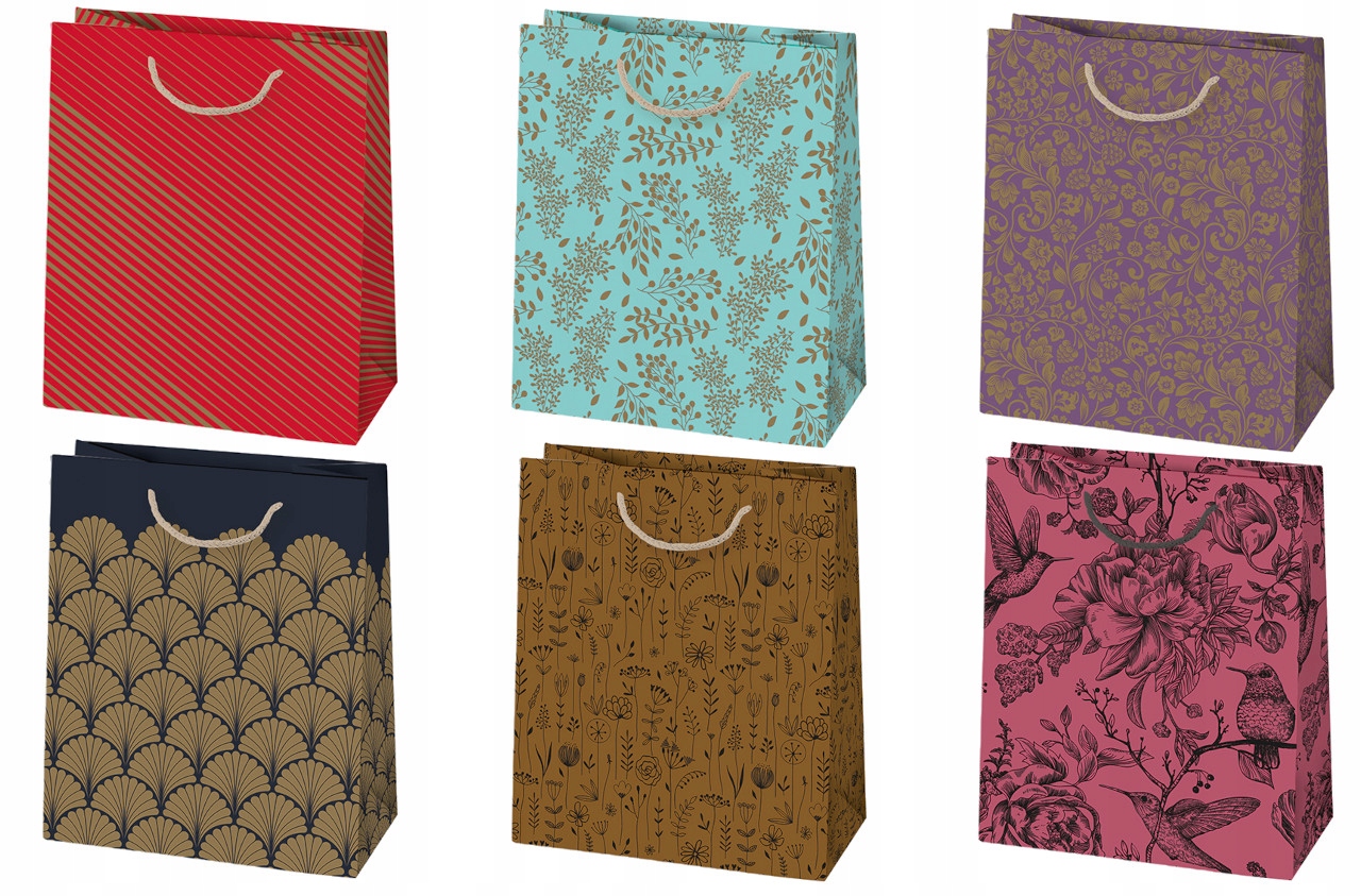 

Torby prezentowe mix 19x10,5x23 cm/ 1 sztuka