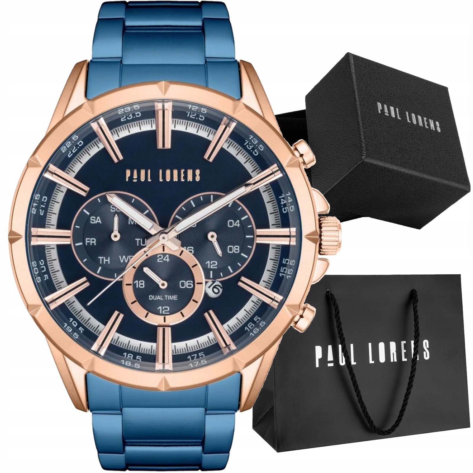 Pánské hodinky Paul Lorens 13605B-6F3 Datumovka Ideální Jako Dárek
