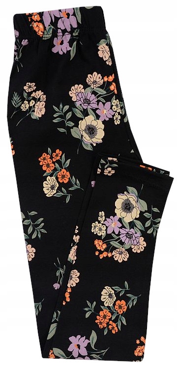 GETRY LEGGINSY czarne w kwiaty PRINT 164 H009A Kod producenta TUR00599