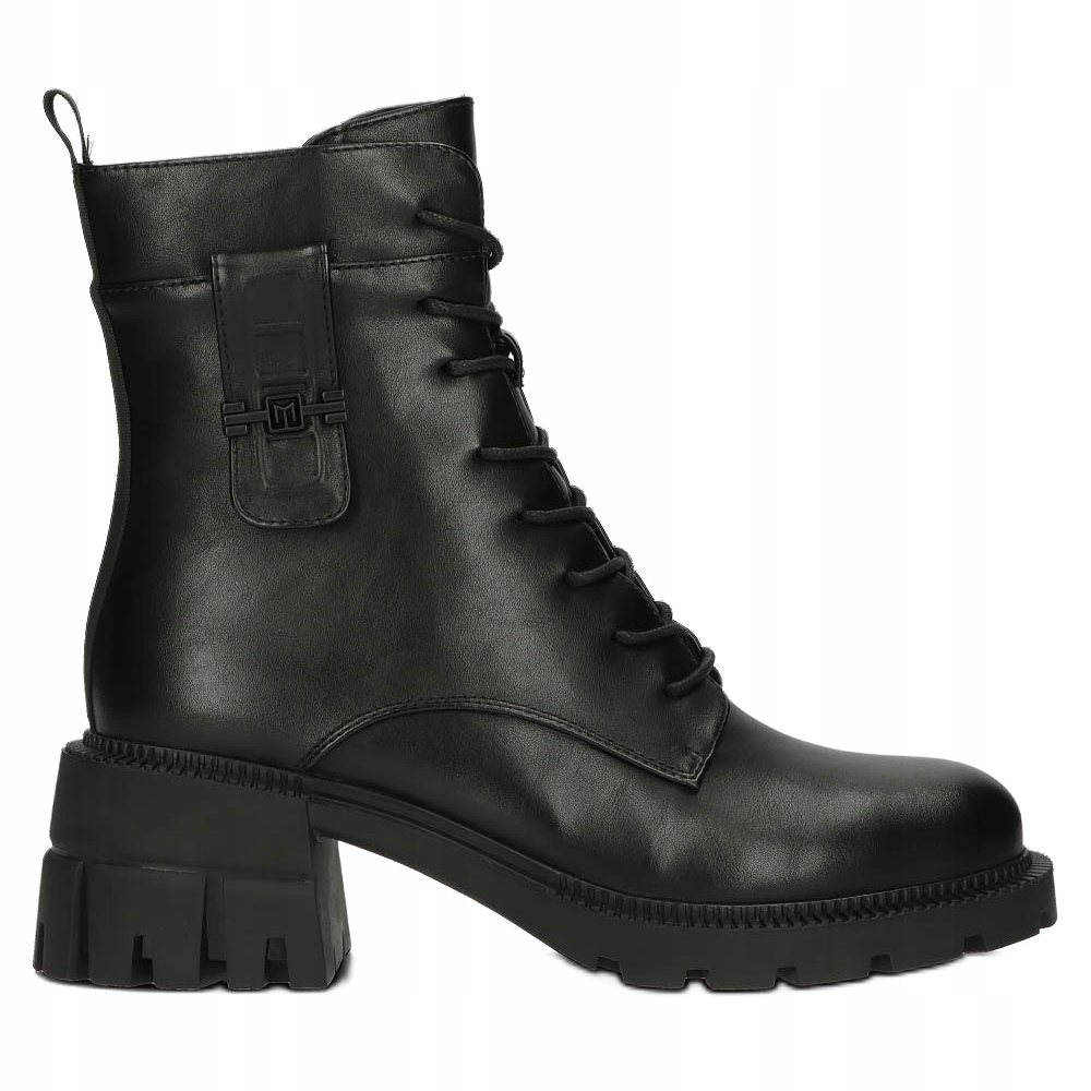 Czarne Skóra ekologiczna Buty Filippo r.38
