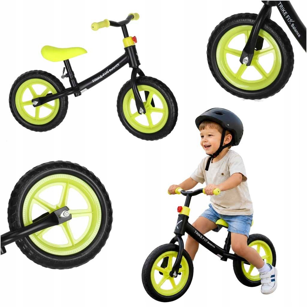 Rowerek biegowy Trike Fix Balance Zielony Czarny Rower dla dziecka