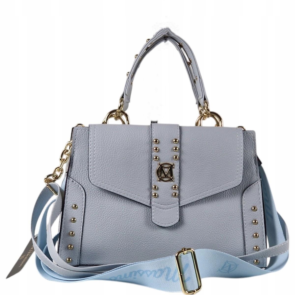 Massimo Contti kufřík kabelka přes rameno eko kůže modrá