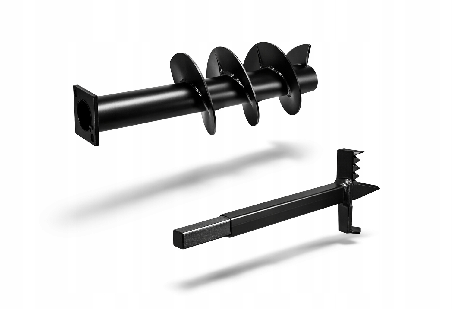 Ślimak 125mm z wiertłem motylkowym do gliny na żerdzie 30mm x 30 mm.