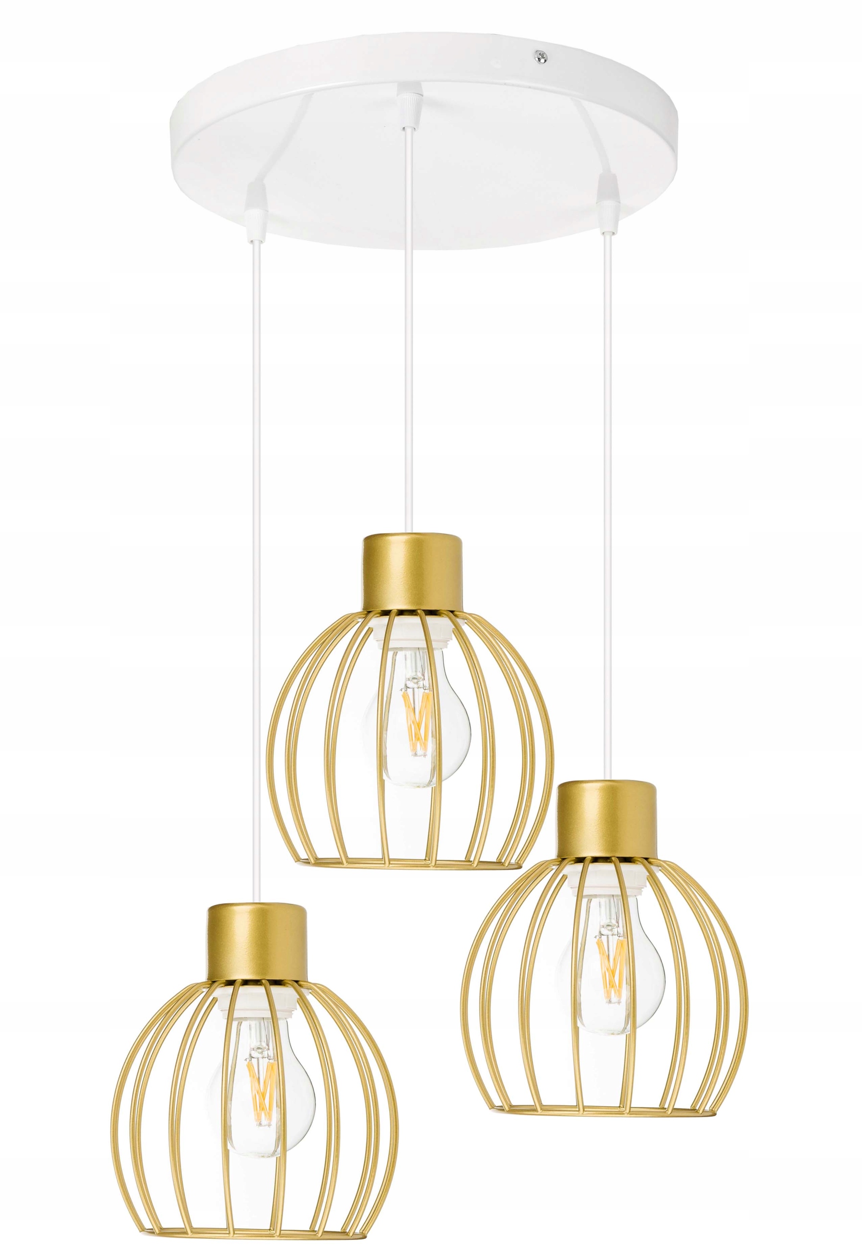 závěsné stropní svítidlo Zwis lustr drát zlatý 3