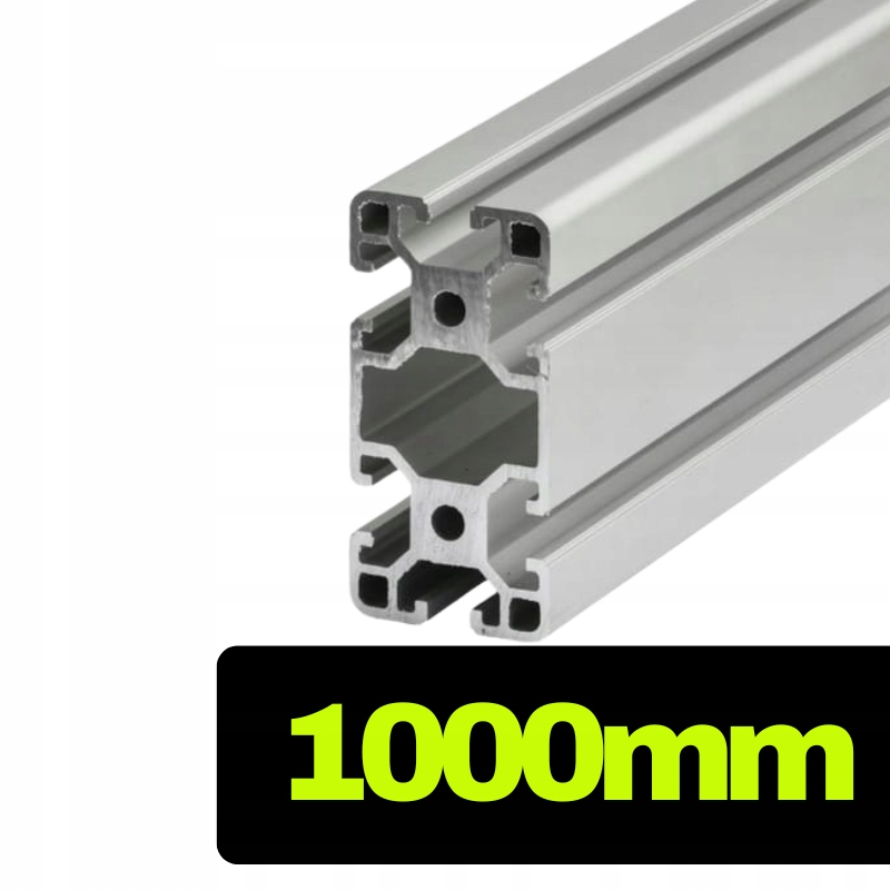 Konstrukční hliníkový profil T-slot 40x80 [8] stříbrný 100 cm