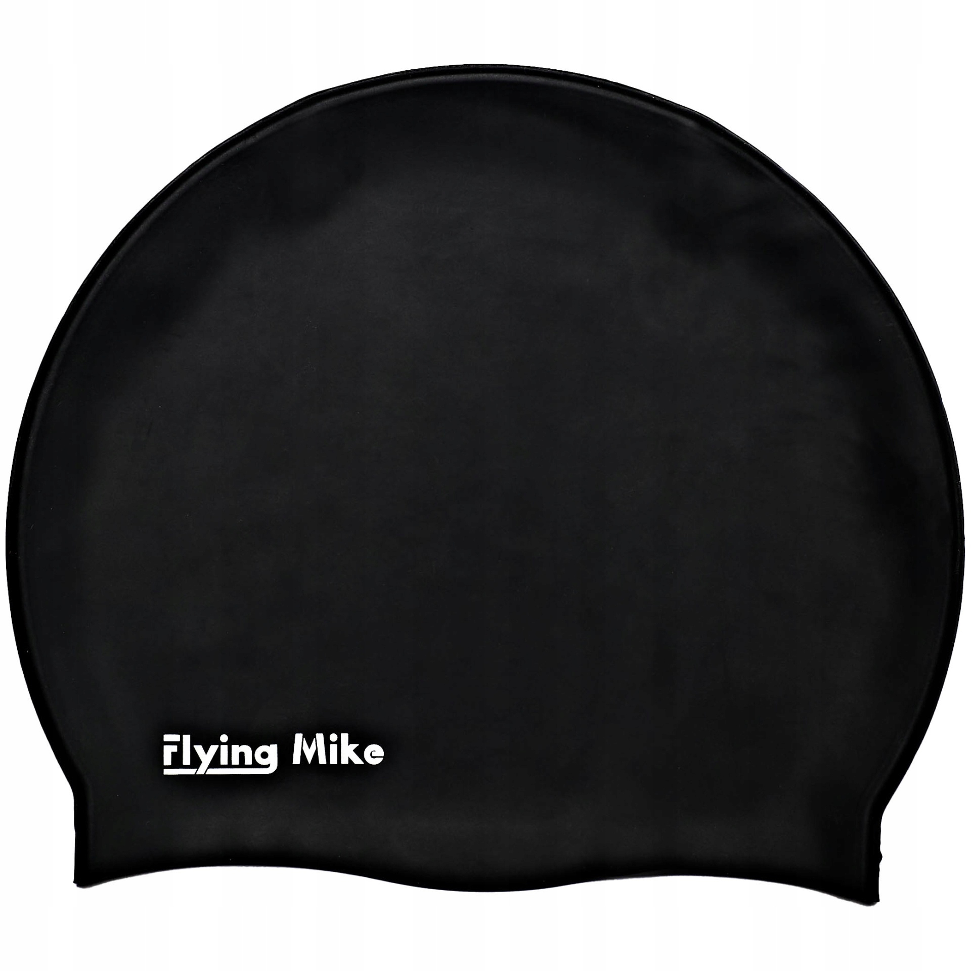 Czepek pływacki silikonowy czarny Flying Mike