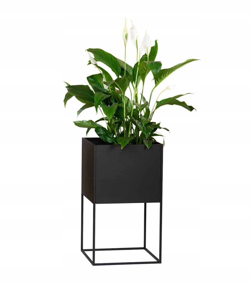 

Donica Metalowa Rodos Maxi, 60 cm, Czarna