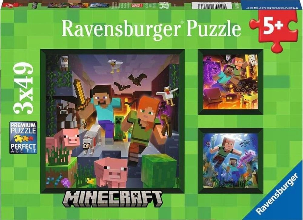 

Puzzle Dla Dzieci 3X49 Minecraft