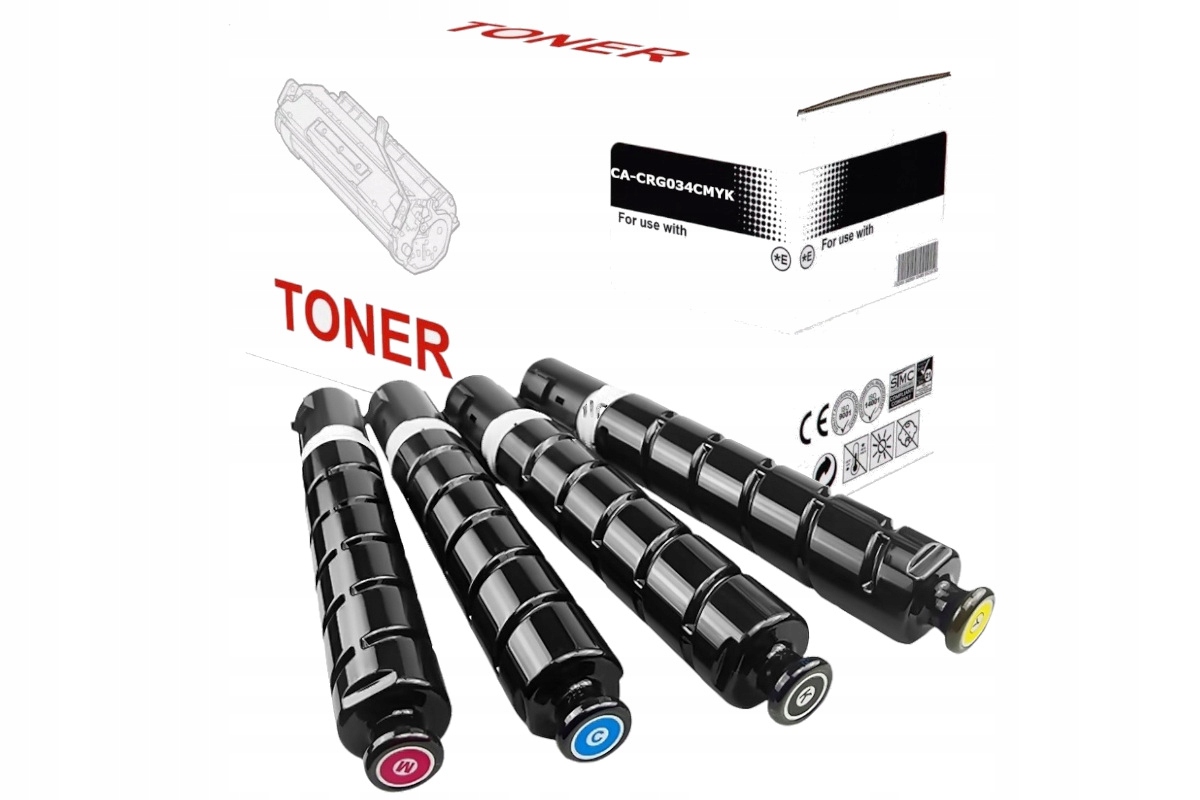 

4X Toner Canon C1225 810CDN 820CDN CRG034 Cmyk