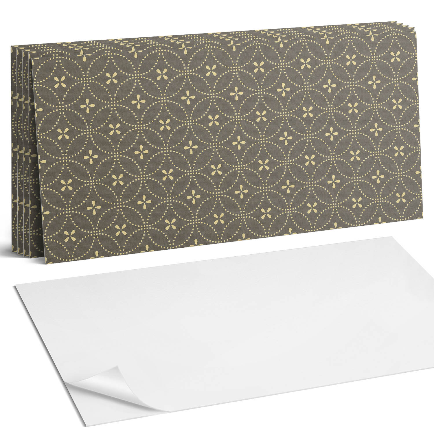 Balíček Pvc dlaždíc Vzor s jemnými rastlinnými detailmi 6 x 60 x 30 cm