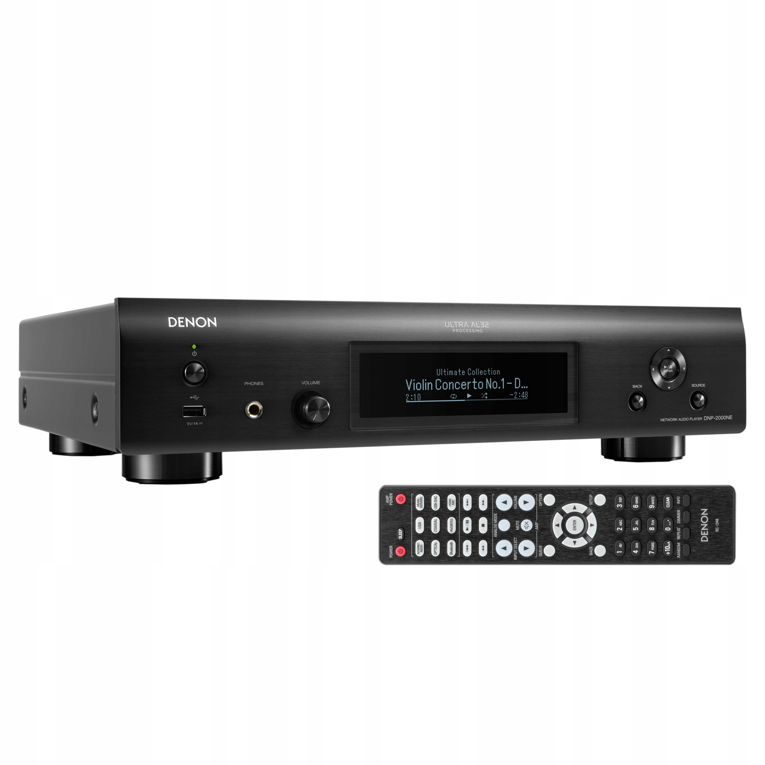 Denon DNP-2000NE Odtwarzacz Sieciowy Streamer Hi-res Heos Ultra AL32 Czarny