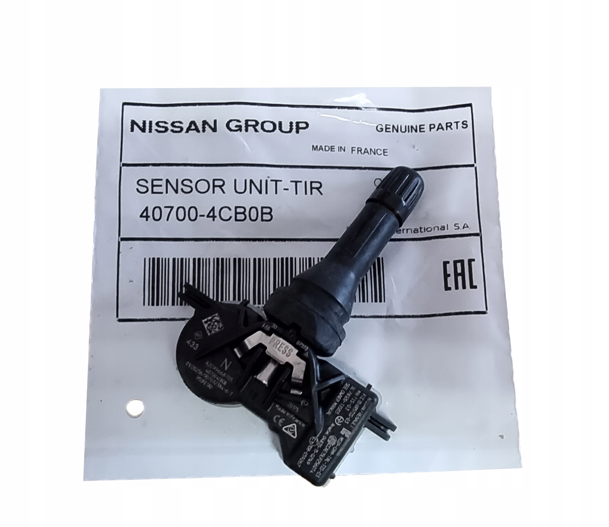 CZUJNIK CIŚNIENIA W OPONIE RENAULT TALISMAN KPL Kod producenta 407004CB0B