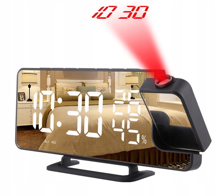 ZEGAR ELEKTRONICZNY LED BUDZIK Z PROJEKTOREM LASEROWYM Z RADIEM TEMPERATURA Kod producenta ZEGAREK BIURKOWY Z RADIEM PROJEKTOR 92R
