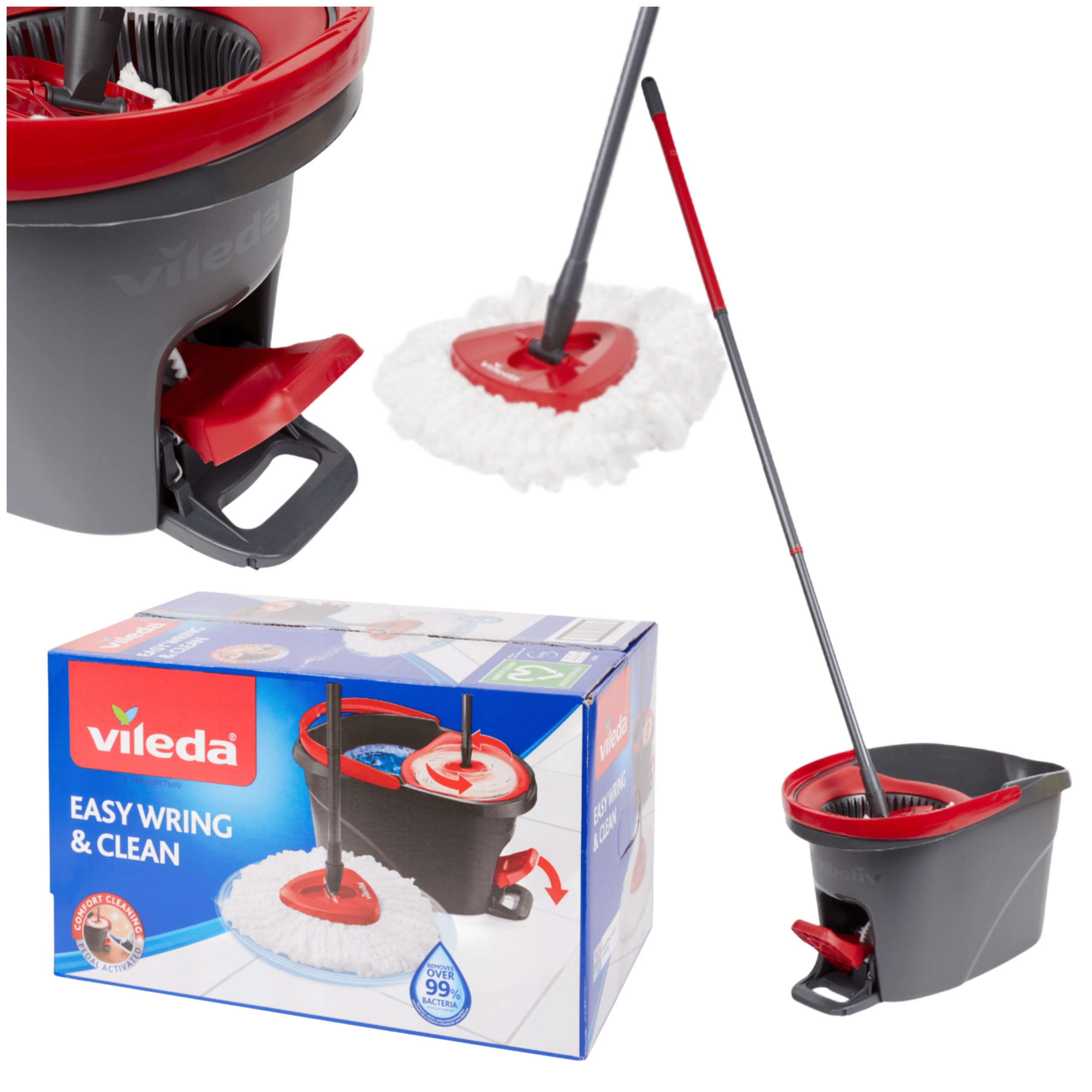 Rotační kbelík a mop Vileda Easy Wring & Clean 22 cm