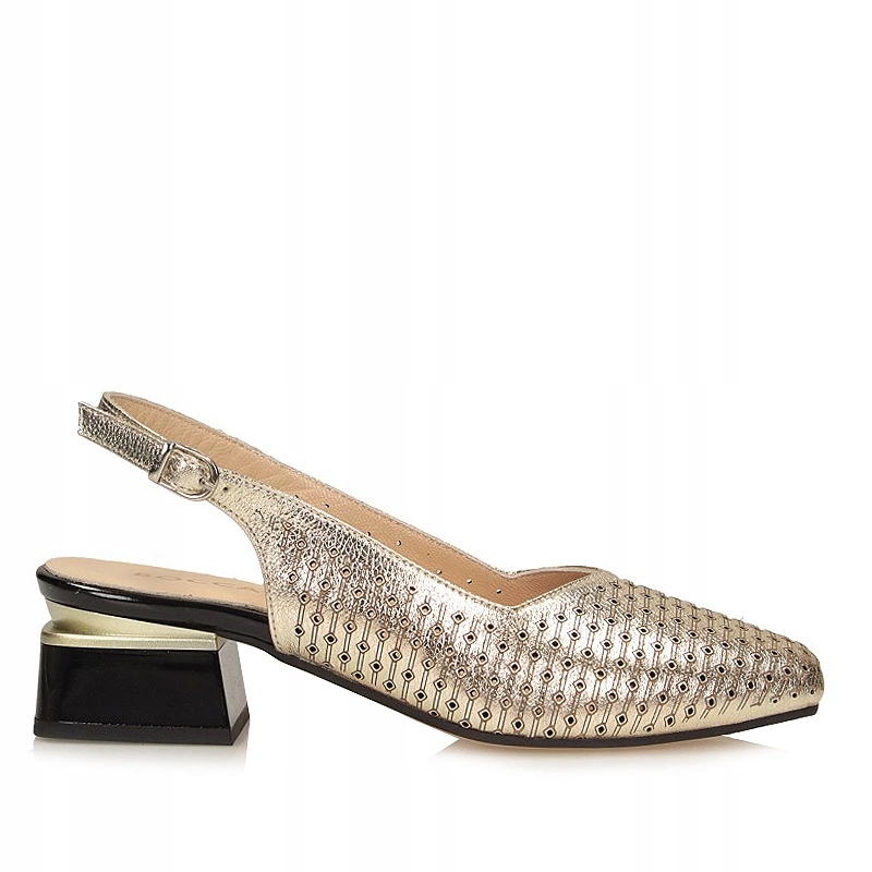 Elegantní děrované sandály na podpatku Boccato 335.0475