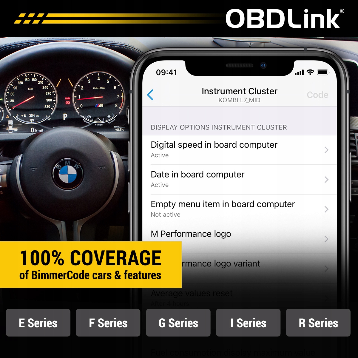 OBDLink CX adapter interfejs OBD2 BimmerCode BMW Marka OBDLink