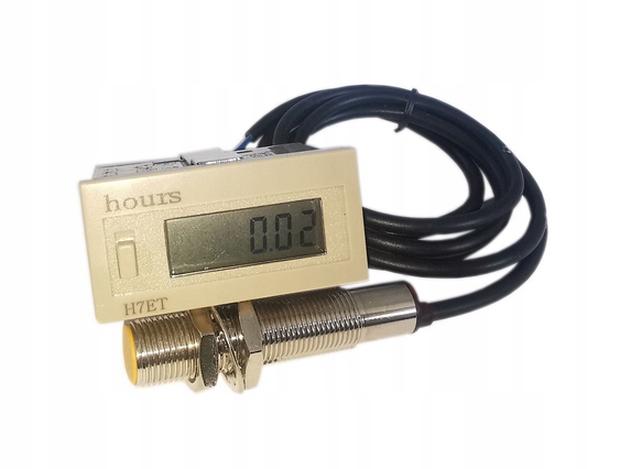 Panelové počítadlo doby provozu s indukčním senzorem
