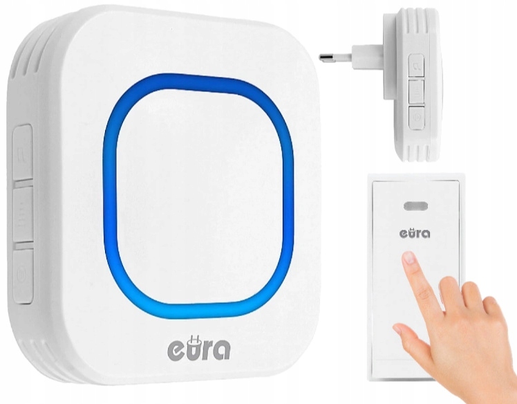 Bezdrátový zvonek Eura 100 m 85 dB