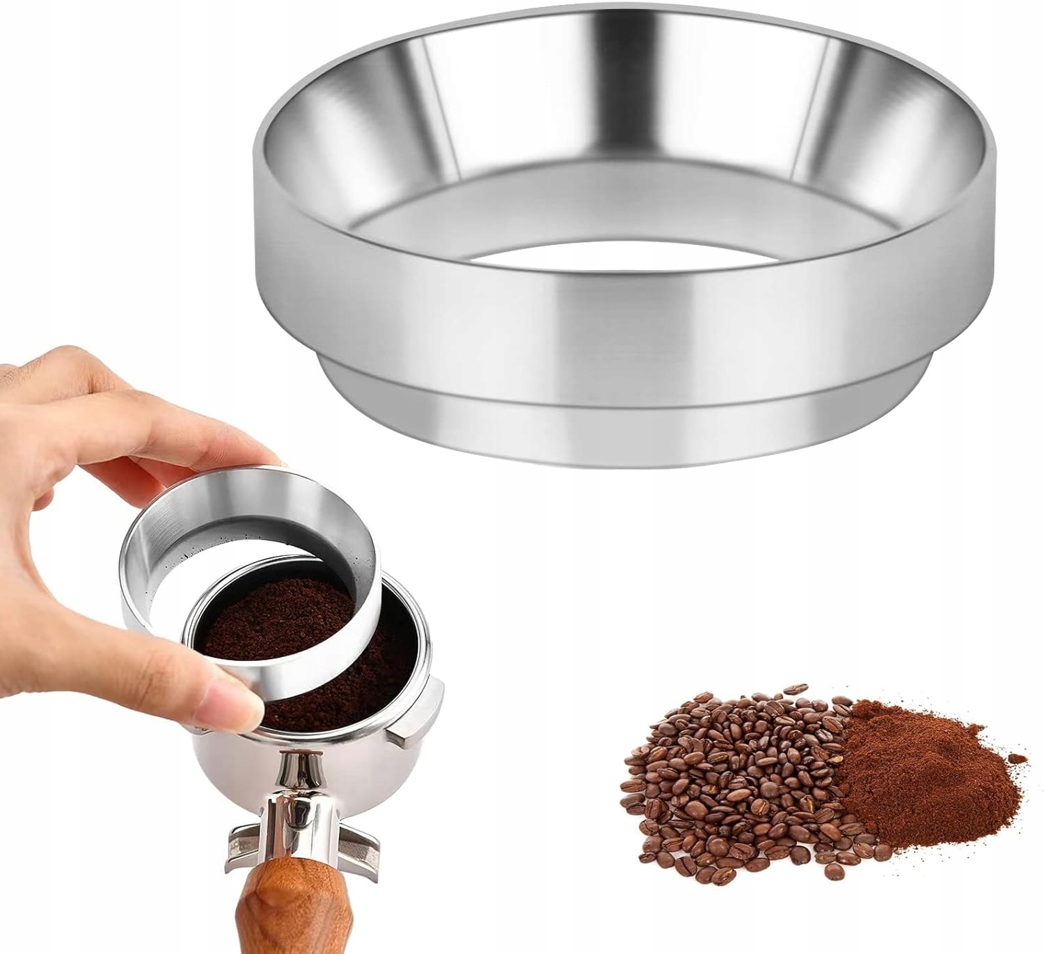 Dávkovací kroužek trychtýř na kávu s magnetem 51 mm