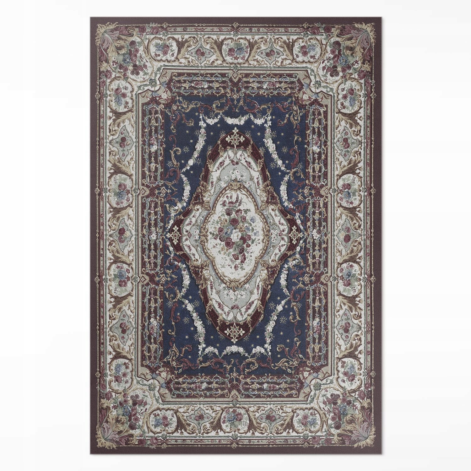 Vinylový koberec do obývačky 120 x 180 cm Starožitný ornamentálny vzor v starom štýle