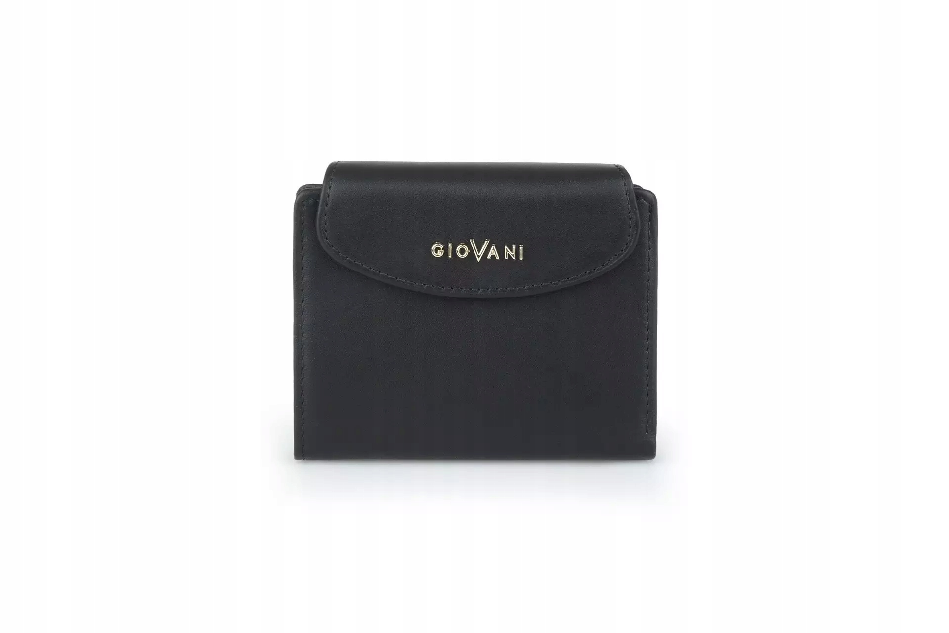 Černá dámská kožená peněženka na zip, prostorná, Veronica Giovani