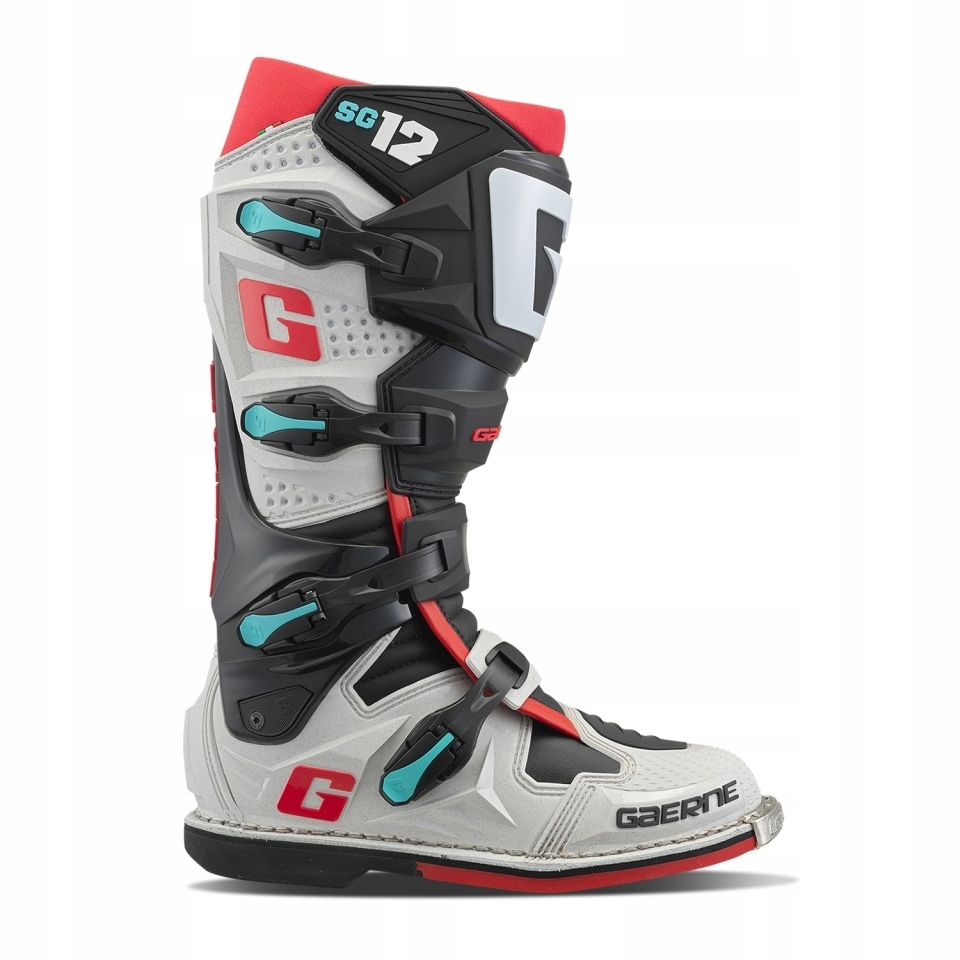 Gaerne Crossové/enduro Topánky Model SG-12 Gravel Farba Šedá/červená/modrá/