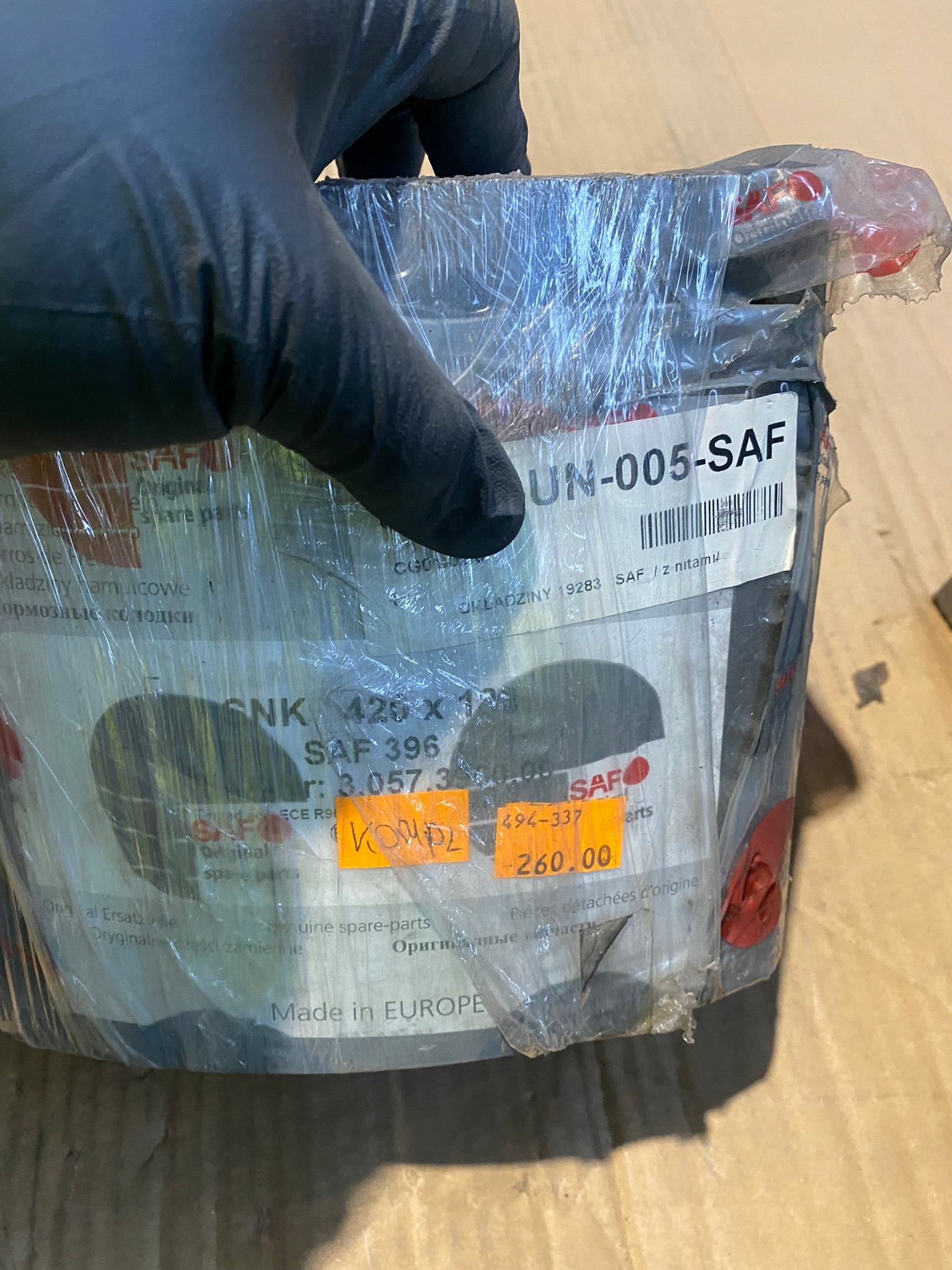 19283/19284 - Облицювання WVA 19283 19284 SAF