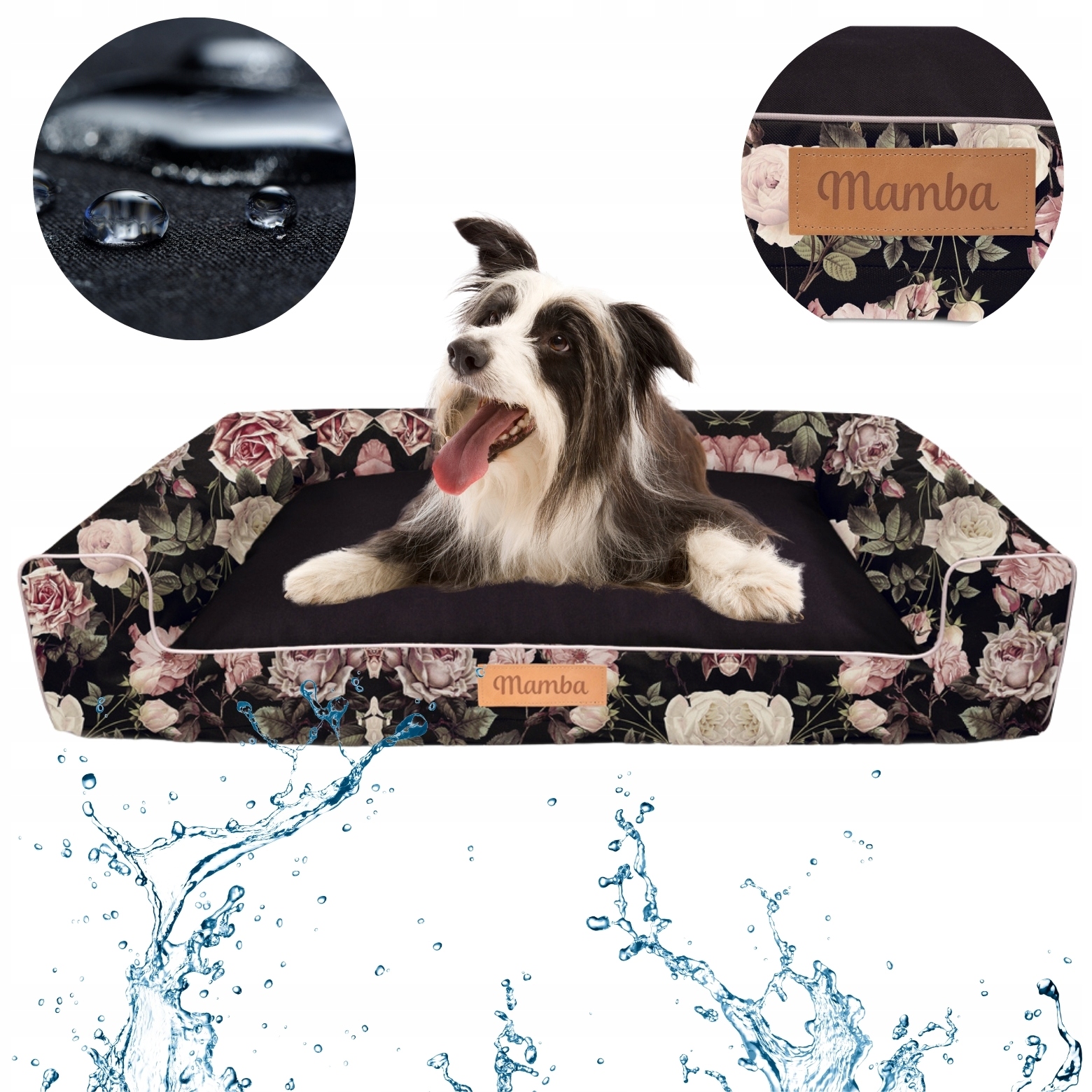 Levně Pelíšek pro psa Potah Pohovka XXL Vodotěsná s gravírováním Bonus 118x78