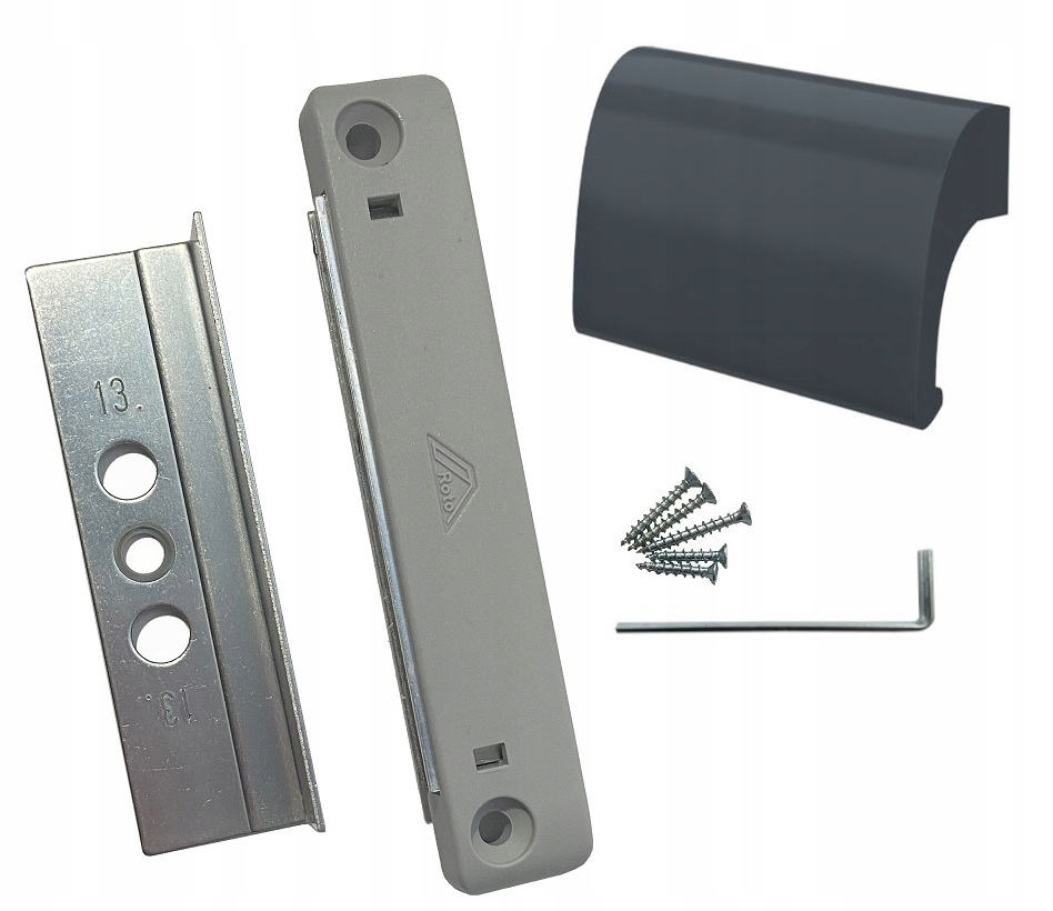 Roto Zámek Na Magnet pro Jednokřídlé dveře, úchytka DeLuxe Antracit
