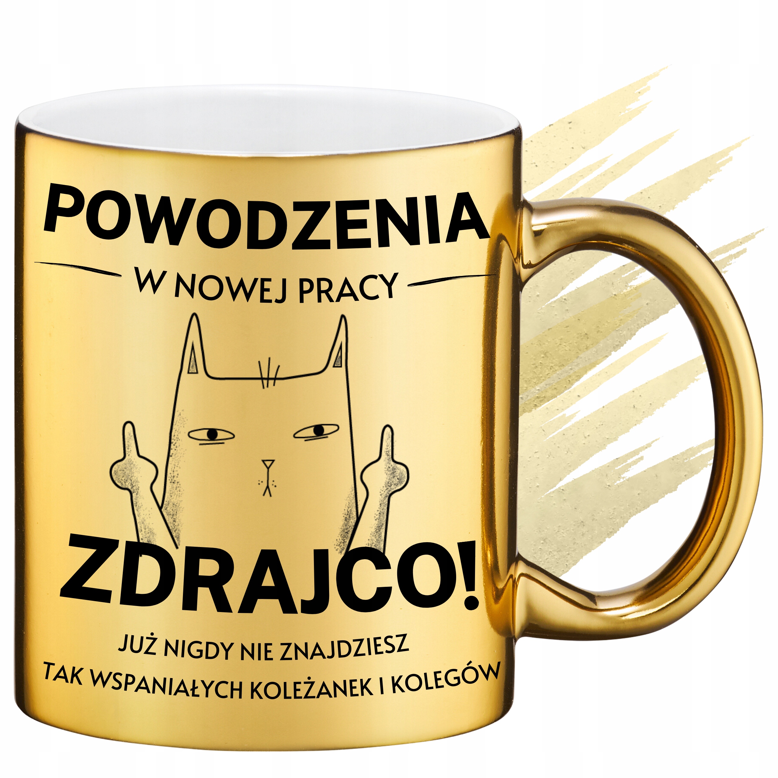 Kubek Złoty na Pożegnanie Odejście koleżanki kolegi z pracy Cuplife