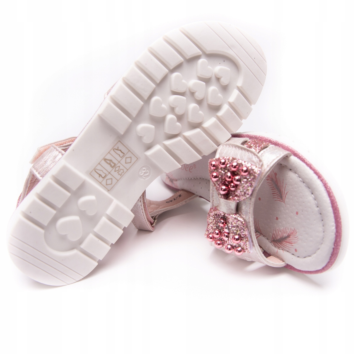 CLIBEE SANDAŁY DZIEWCZĘCE RÓŻOWE PROFILOWANE 36 Marka Clibee