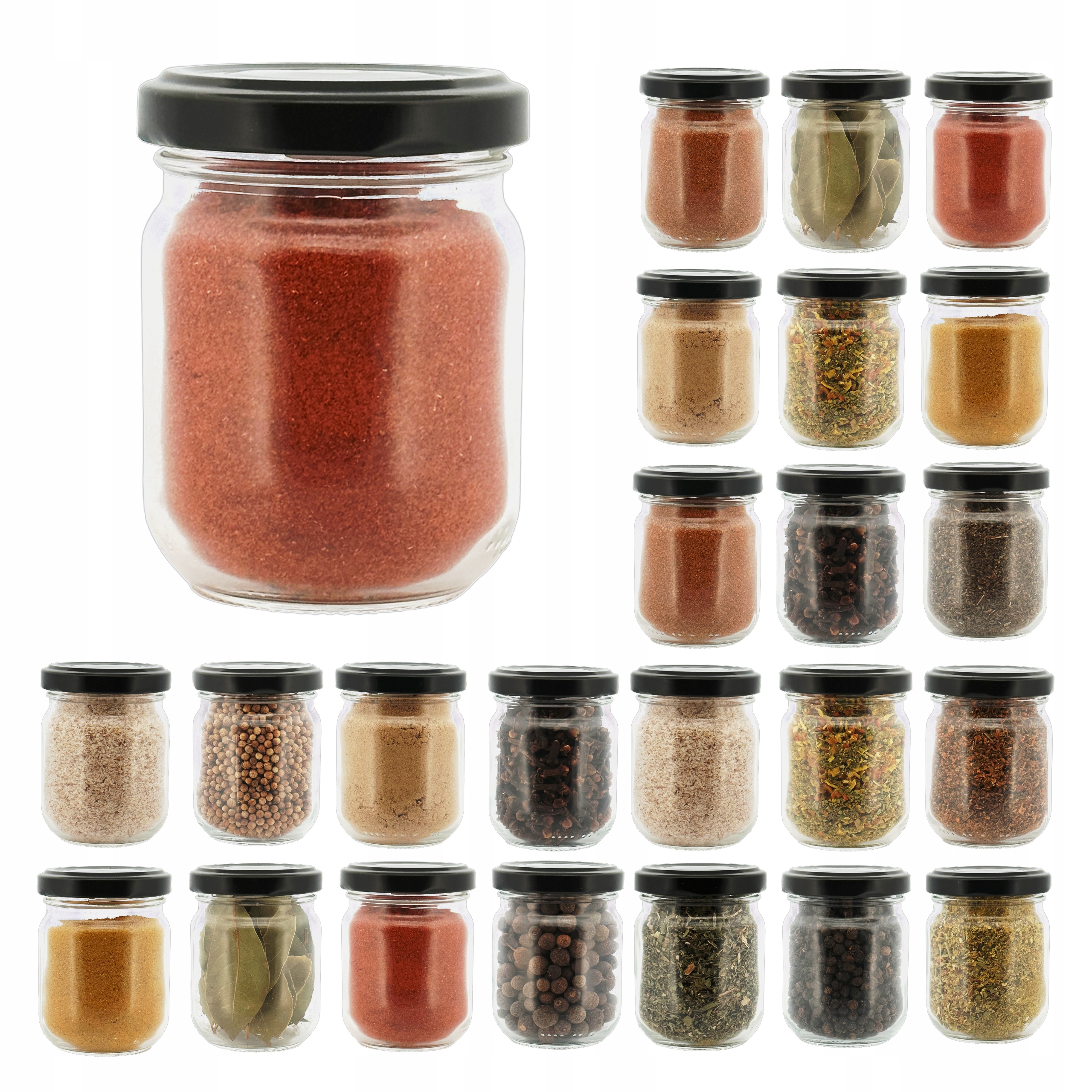 

Słoiczki szklane na przyprawy 130ml 24szt.