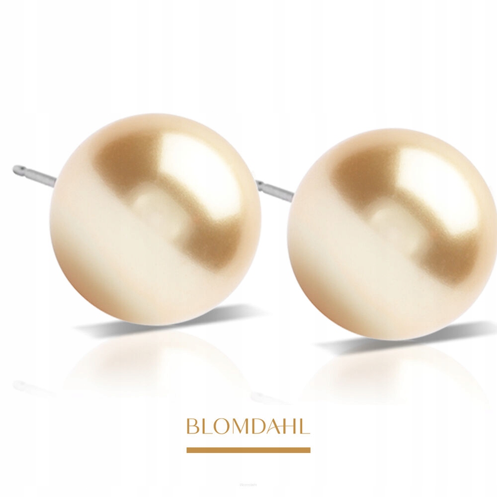 Blomdahl Hipoalergenní Náušnice Pearl Golden Shimmer 12 mm