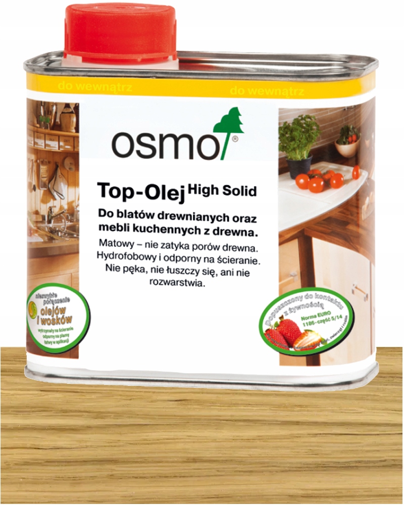 Osmo Top-olej 3028 pro kuchyňské pracovní desky Bezbarvý Hedvábný Lesk 0,5L