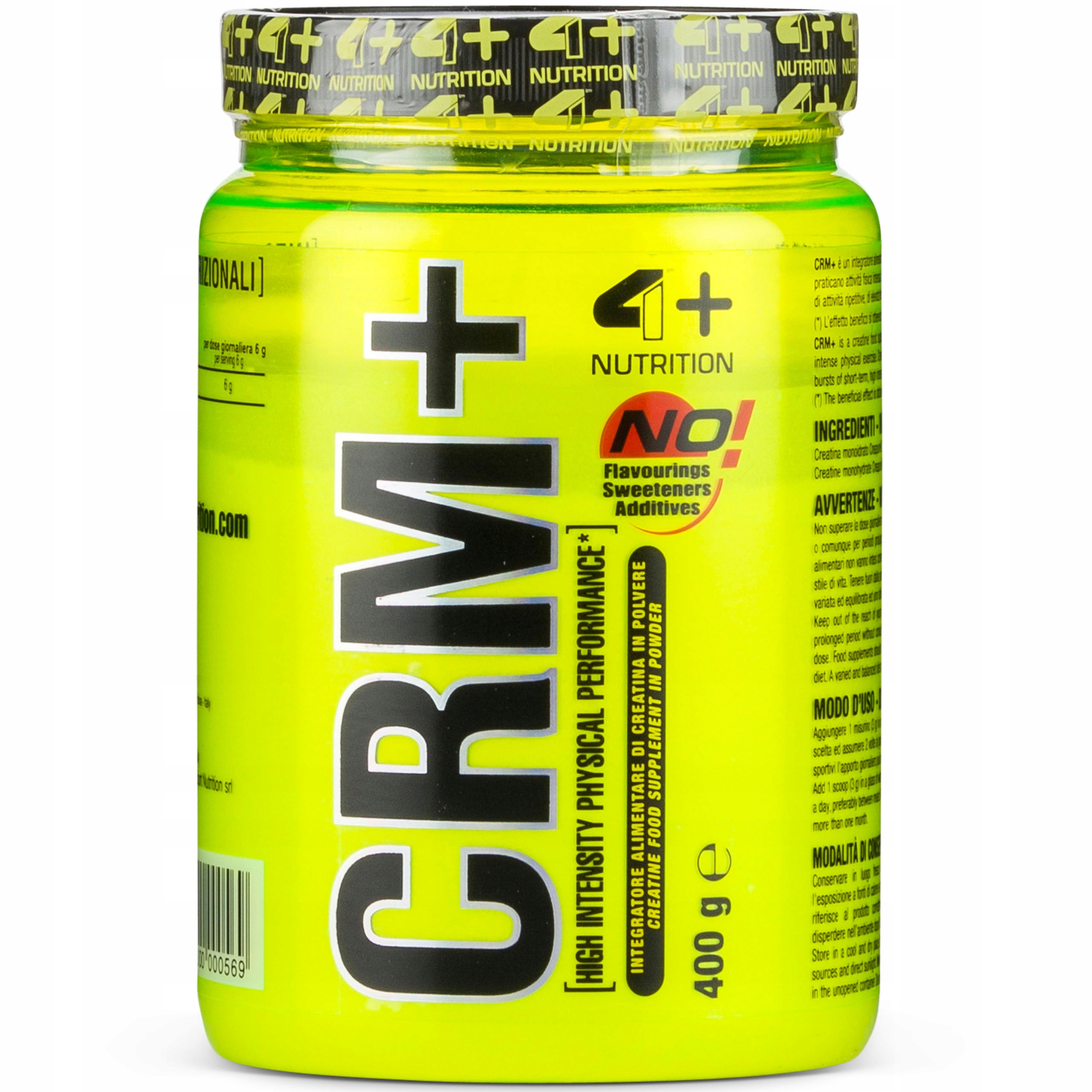 Kreatin Monohydrát 4+ Nutrition Crm+ 400 g Veganská síla