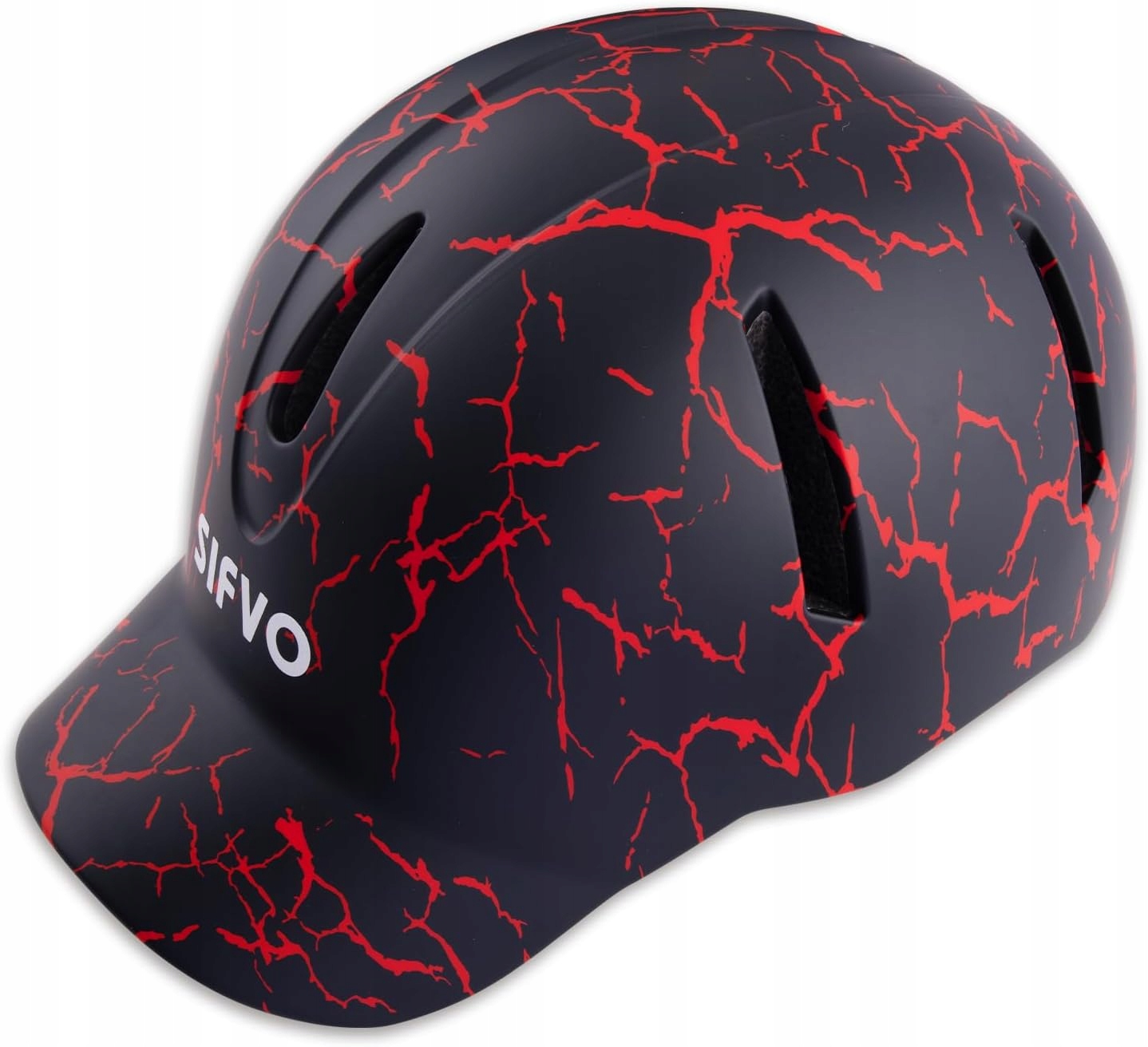 Kask rowerowy z rozszerzonym daszkiem dla dzieci i młodzieży Sifvo 56-61CM