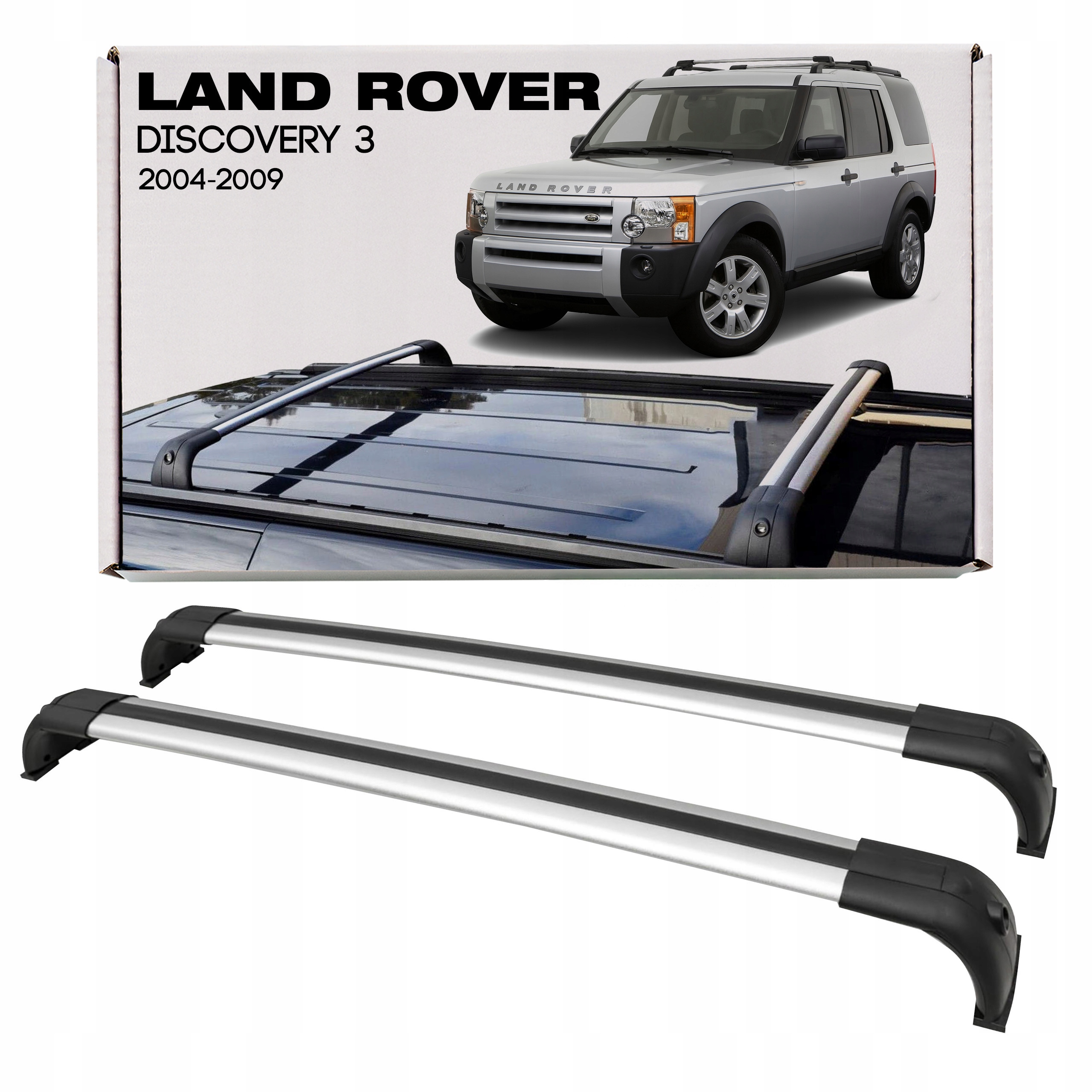Land Rover Discovery 3 L319 2004-2009 Strešné Nosiče Priečne VPLAR0001 Oem Štýl