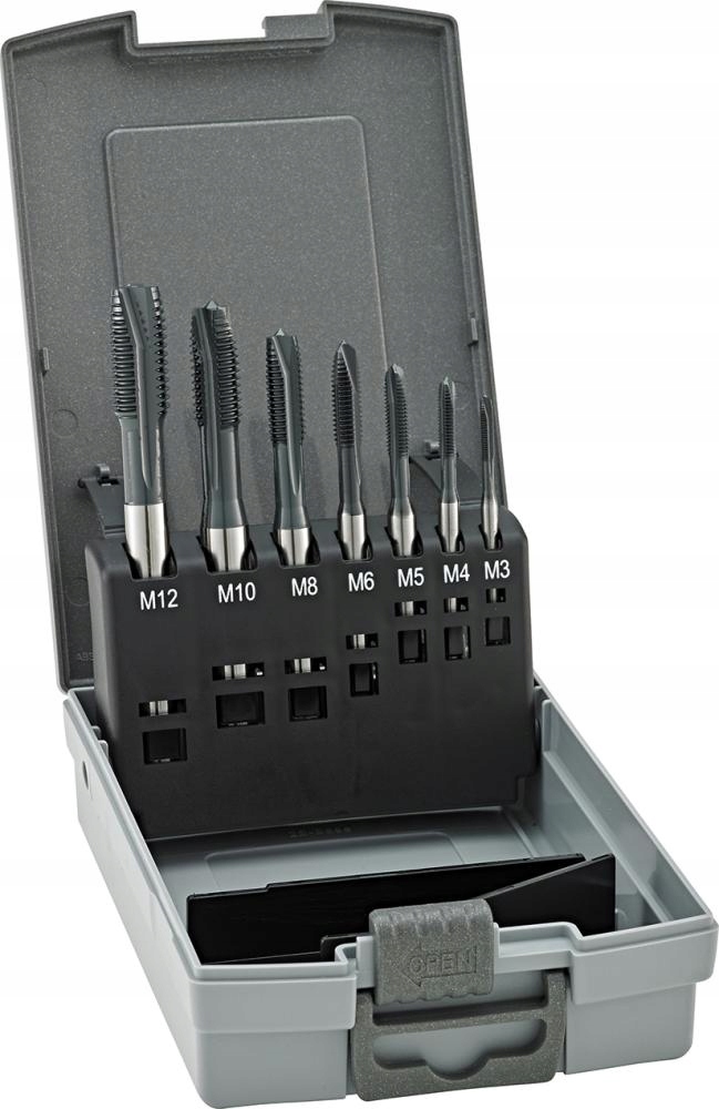 Sada strojních závitníků Hsse pro průchozí otvory M3-M12 Fortis