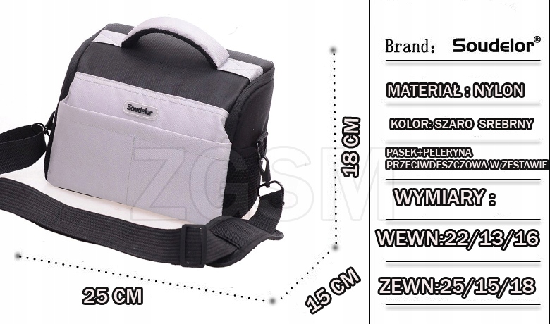 TORBA POKROWIEC ETUI do KODAK AZ652 Kolor szary