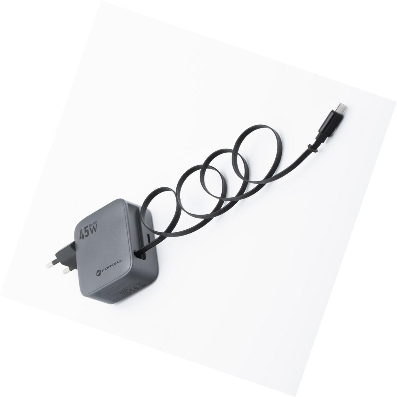 Ładowarka GaN 45W szara Usb-c do Samsung Galaxy S24 Ultra