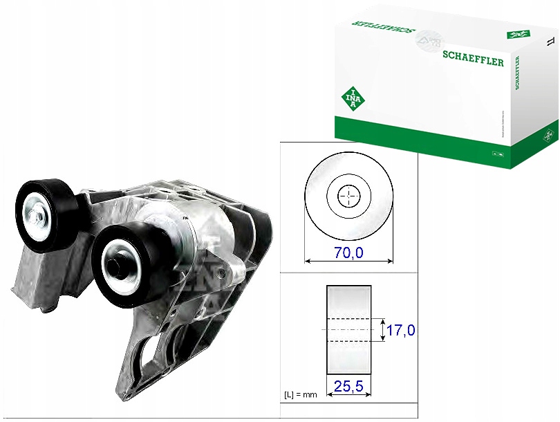 INA534 0467 10 Napínák Drážkového Řemene Ford Fies Asistent řidiče #33