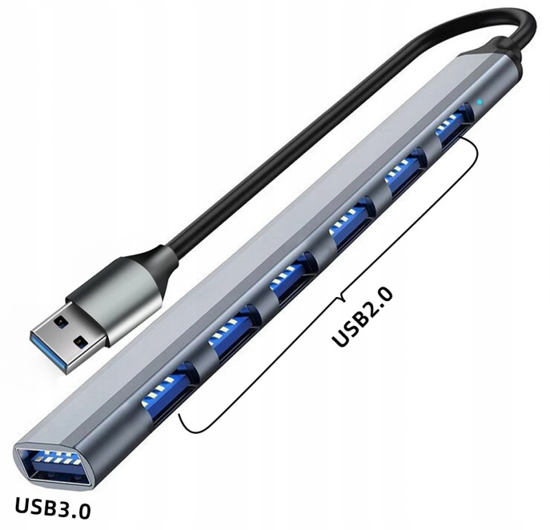 Adapter Usb A To 6*USB2.0+USB3.0